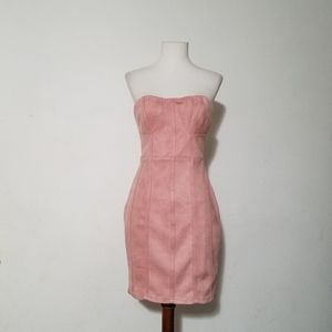 NAANAA Faux Suede Dress